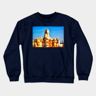 Casa Mila, Gaudi Chimneys Crewneck Sweatshirt